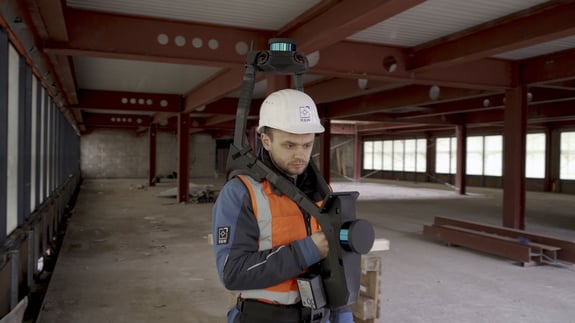 Scanning a high-rise building project in Berlin with NavVis VLX